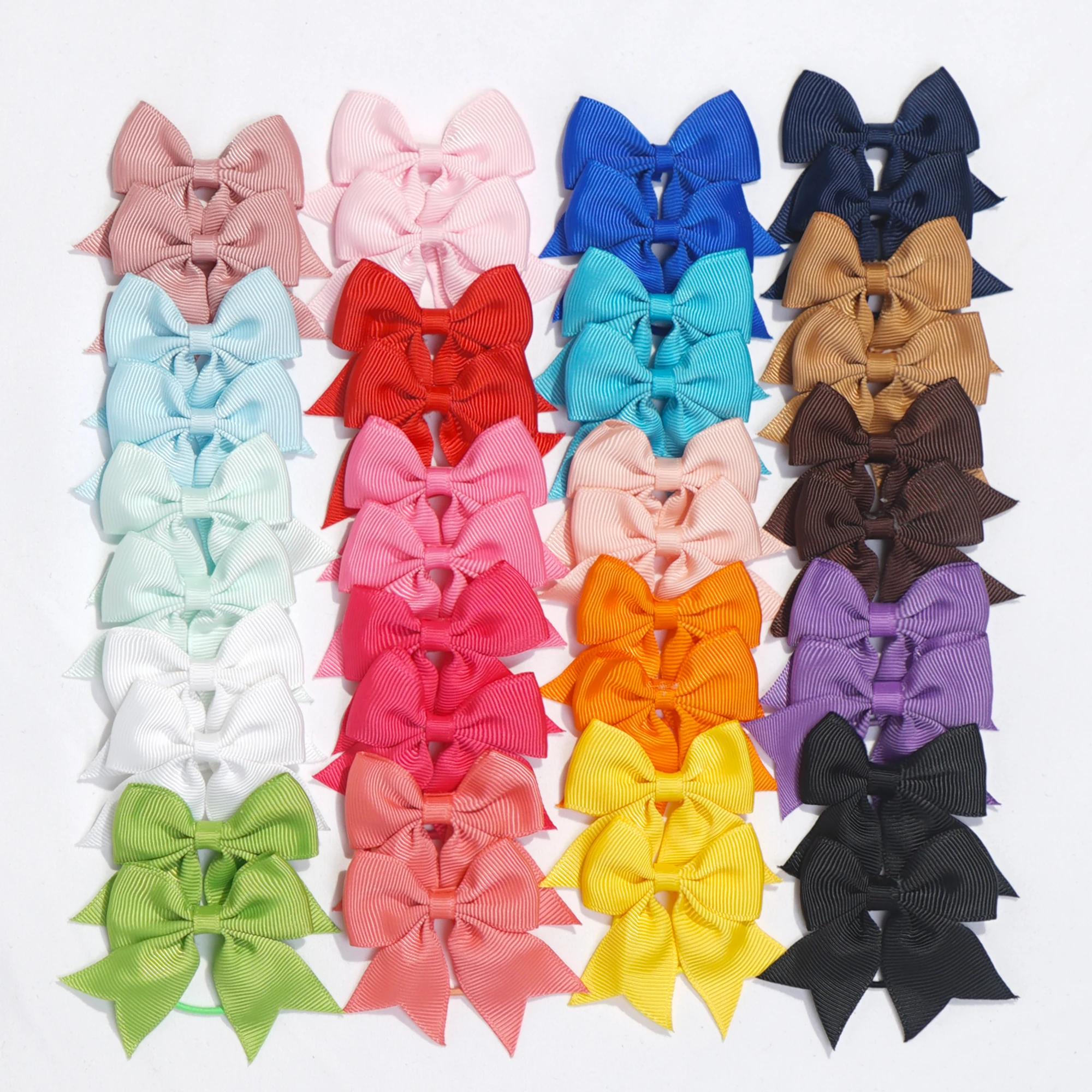 

20Pcs Mini Hair Bows for Babies Girls Soft Elastic Hair Ties Ponytail Holders Infant Kids Hair Accessories Set