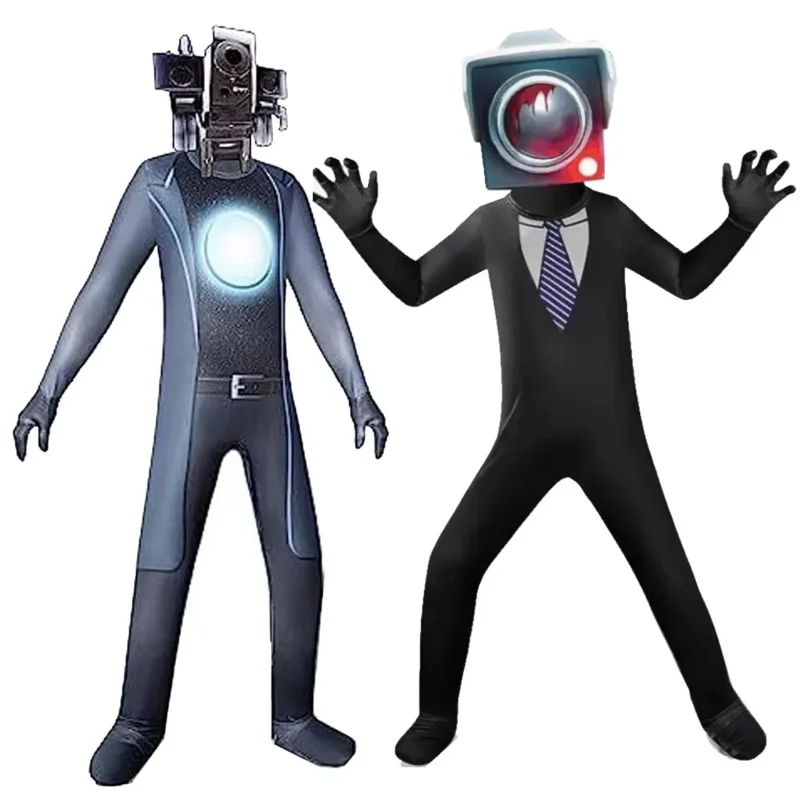 Disfraz de Halloween para niños de Bear's Den, altavoz, videocámara, Tv, hombre, Cosplay, Skibidi, inodoro, nuevo 2025