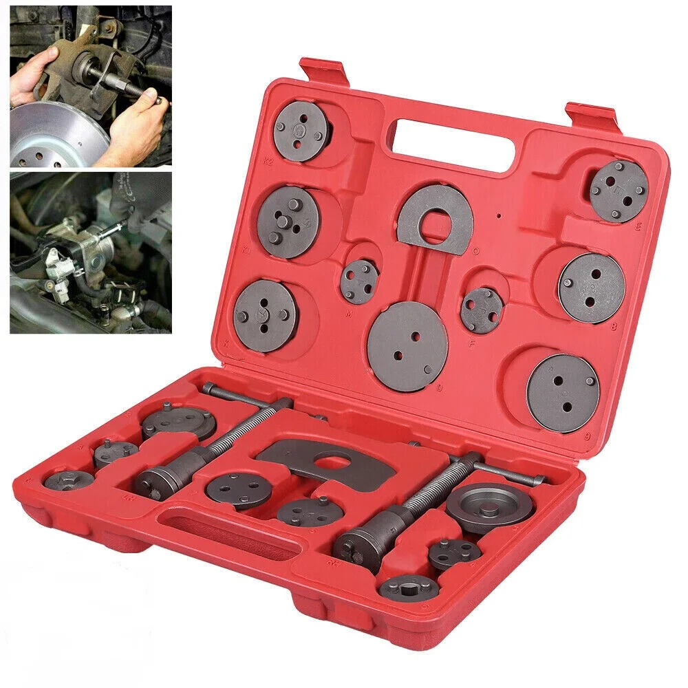 22Pcs Brake Caliper Piston Rewind Wind Back Tool Kit Disc Brake Cylinder Adjustment For VW Audi Ford BMW Car Accessories