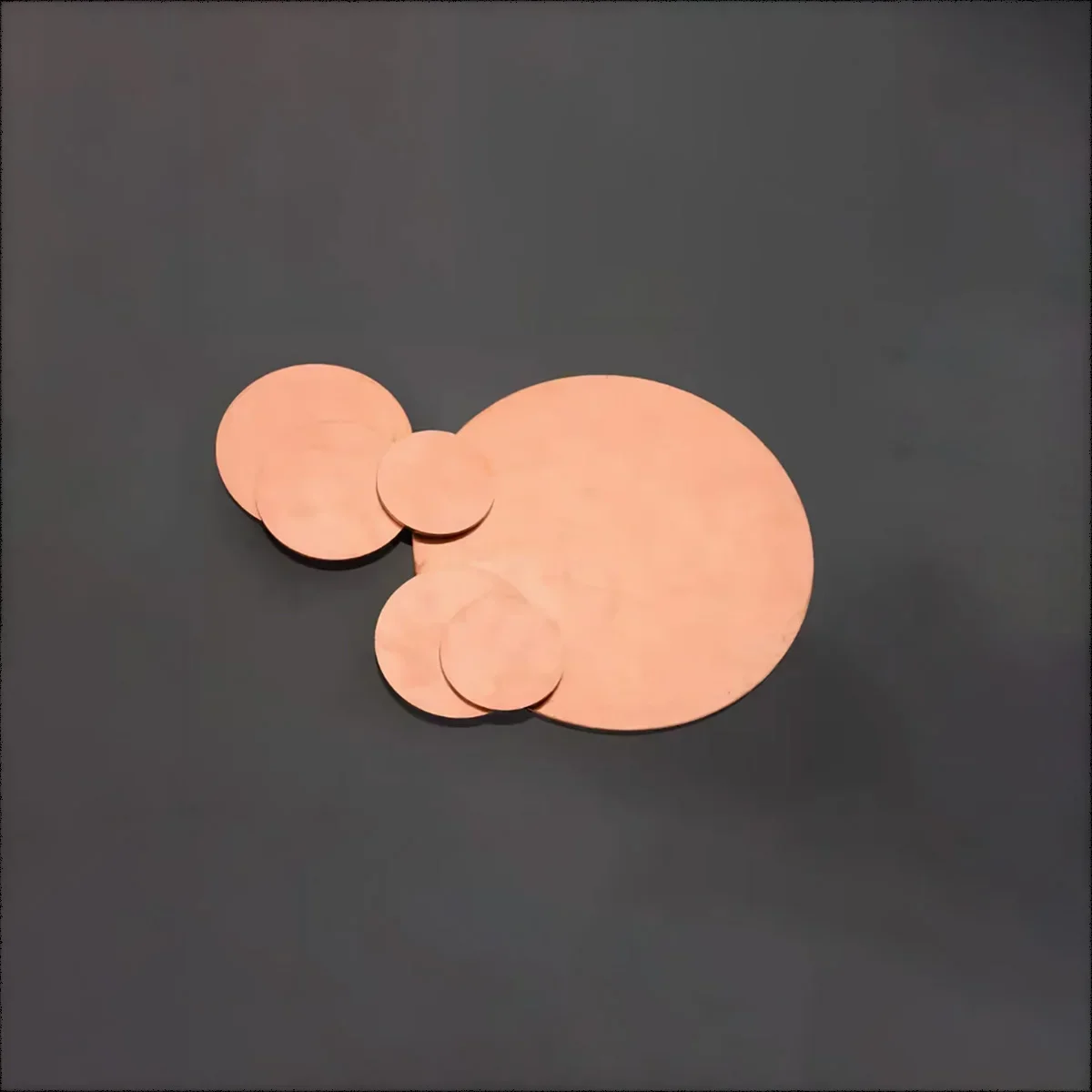 

T2 Purple Copper Round Plate / Round Red Copper Pad Thickness: 0.5/0.8/1.5/2mm Diameter: 50/60/80/100/200mm
