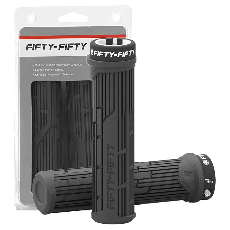 

Mountain Bike Handlebar Grips FG3 Single Lock On 5050 Non-Slip Bicycle Handle Bar Locking Grips MTB Cycling Accessories