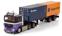 Alloy Model Gift WSI 1:50 Scale DAF MY2017 6X2 Axle Truck Tractor,Transport Container Truck Vehicle Diecast Toy Model 01-3656