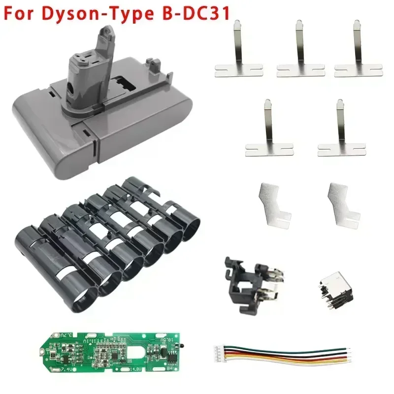 

Lithium Battery Case Box PCB Protection Circuit Board For Dyson Type B DC31 DC35 DC44 DC45 22.2V Series Vacuum Cleaner Housing
