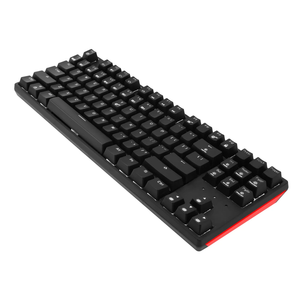 HEXGEARS GK707 87 Keys Red Switch PBT Keycap USB Wired Gaming Fashion Blue backlit optical mechanical Keyboard