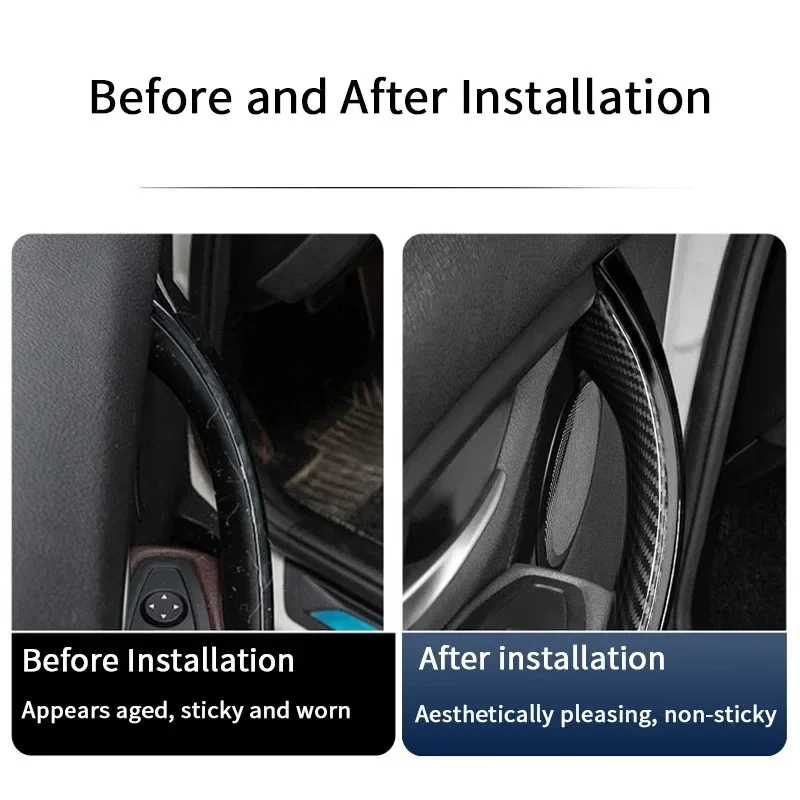 

for BMW 3 4 Series F30 F31 F32 F33 F34 F35 F36 F80 F82 F83 Interior Door Carbon Fiber Color Pull Handle Inside Trim