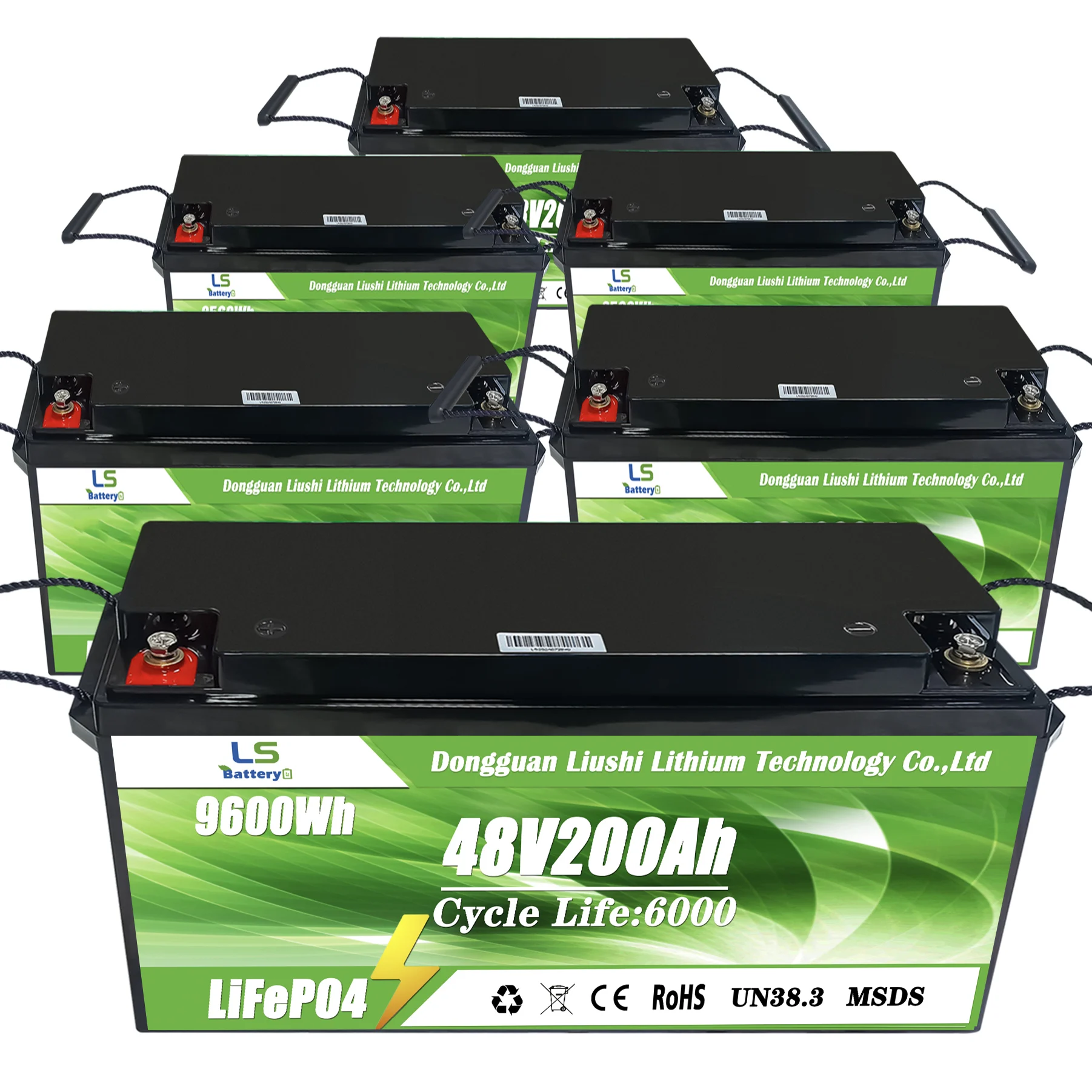 12V 24V 36V 48V 72V 96V 25.6V Lithium Ion Battery 100ah 200ah Lifepo4 for Yacht Ebike EV Boat Energy Storage Battery