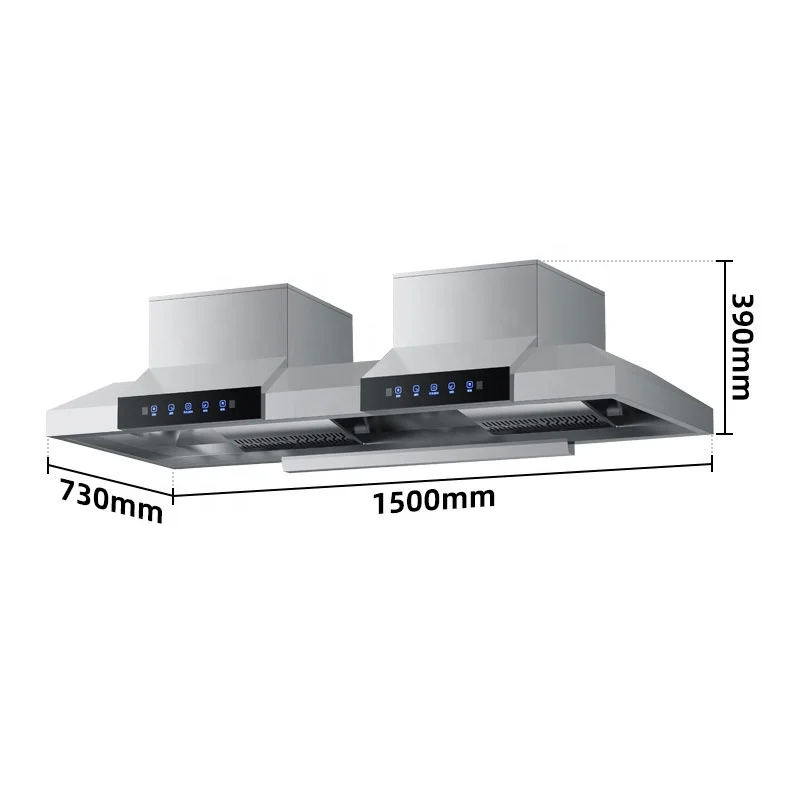 

Factory Wholesale Commercial Range Hood Multi Functional Kitchen Smoke Extractor Explosive Suction