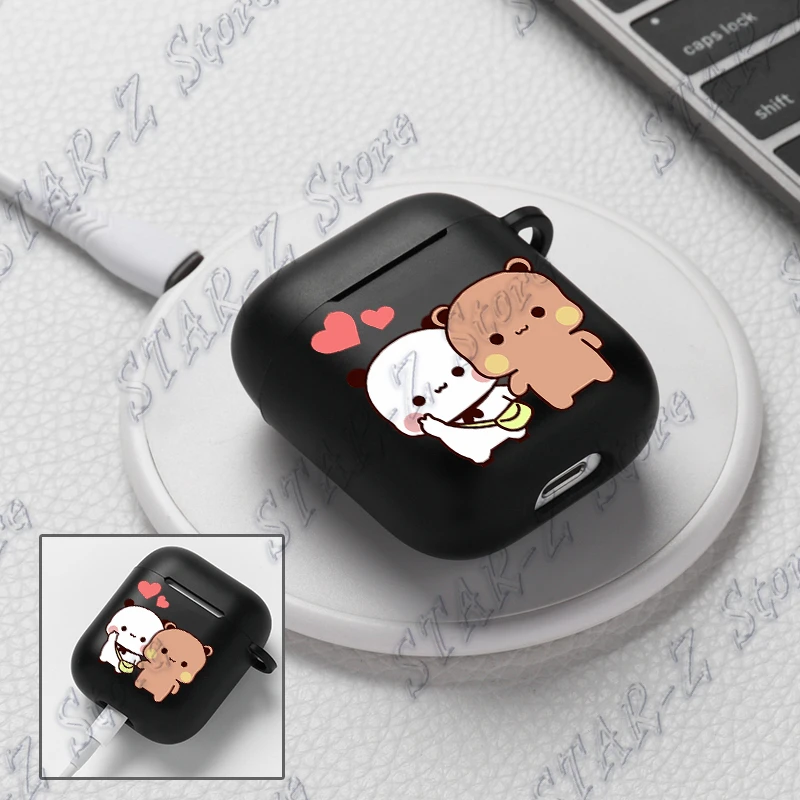 Симпатичная пара аксессуаров Bubu Dudu для Apple Airpods Pro 2 1 3 Baby Panda Love, противоударный чехол для наушников Air Pods