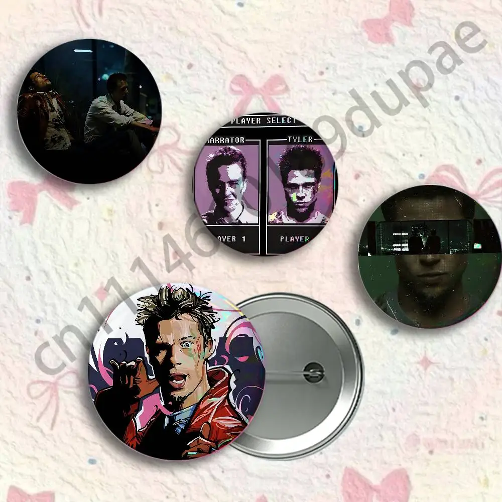 F-Fight Club Button Pin Single Pack Anime Merch for Ita Bags Badge Collectible Buttons