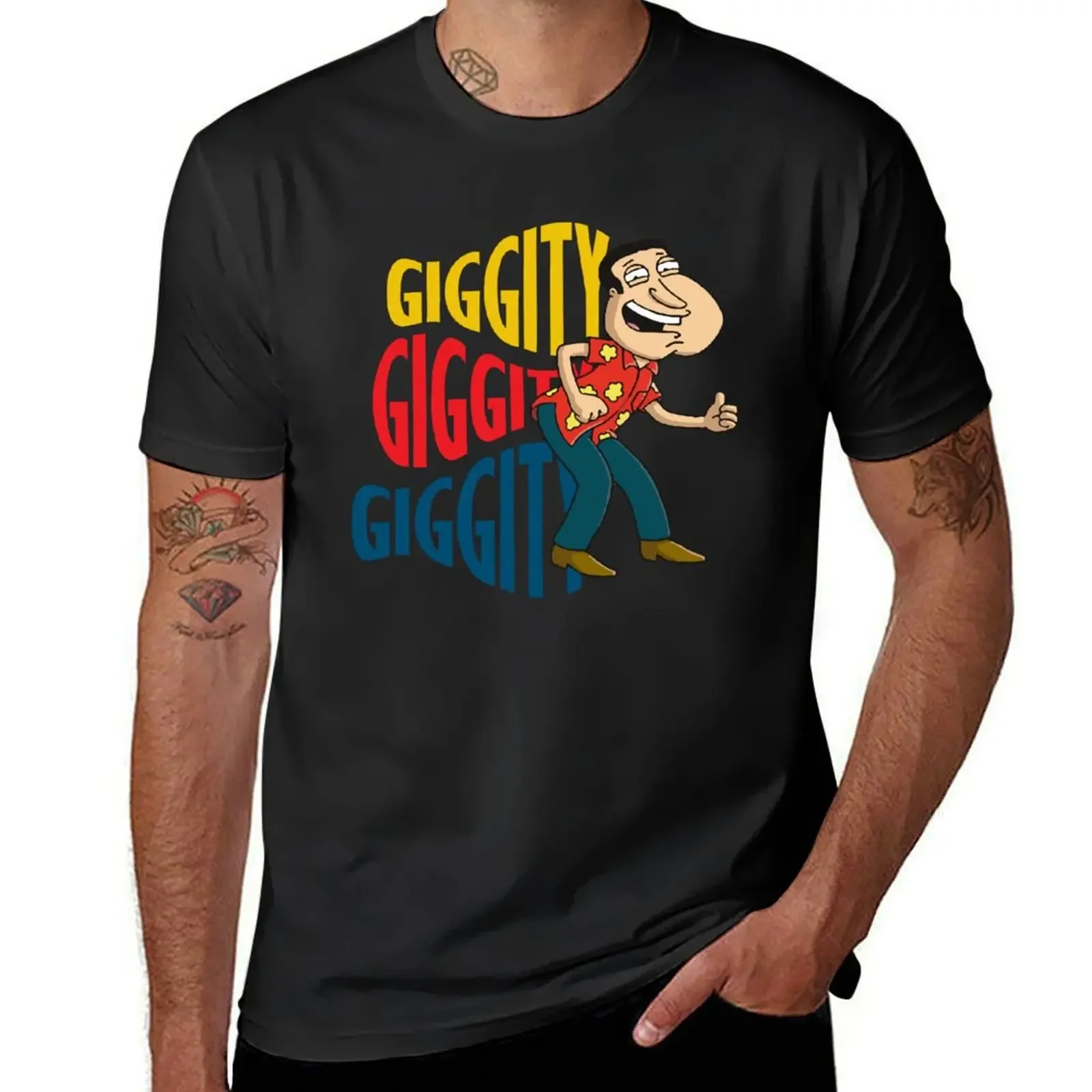 Quagmire Giggity Giggity Giggity T-Shirt summer tops heavyweights plus size clothes graphics slim fit t shirts for men