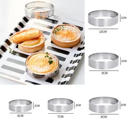 Round Stainless Steel Biscuit Mold Tart Mould Dumpling Skin Cutting Mold Diy Pastry Cake Baking Tools Kitchen Baking Gadget