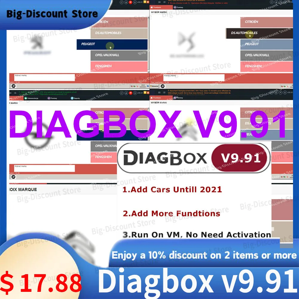 

PP2000 Le-xia3 Dia-gbox V9.91 диагностика V9.91 PP2000 Le-xia-3 для Citr-oen/Peu-geot автомобильный диагностический инструмент программное обеспечение USB