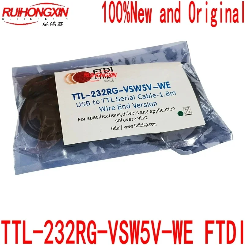 FTDI official genuine TTL-232RG-VSW5V-WE TTL level UART signal 5V/450mA output