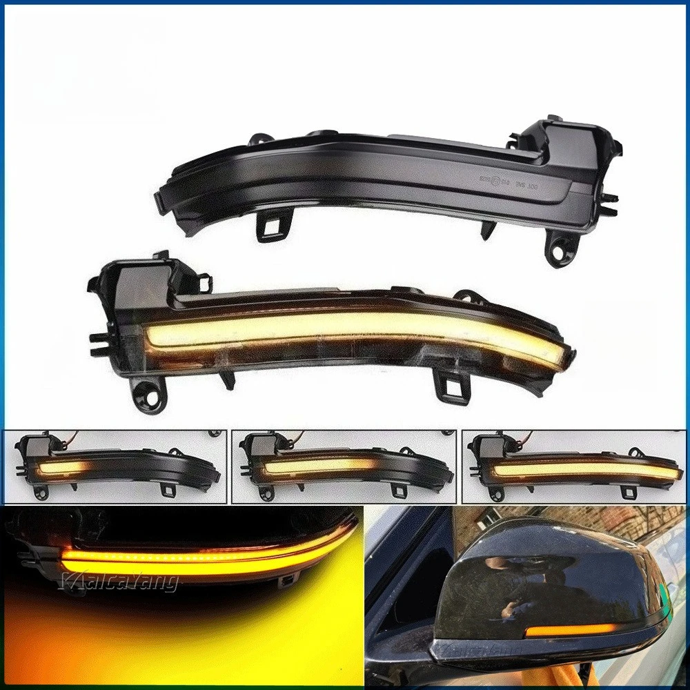 

2 шт. светодиодное динамическое последовательное боковое зеркало с указателем поворота для BMW 1/2/3/4 серии F20 F21 F22 F30 F31