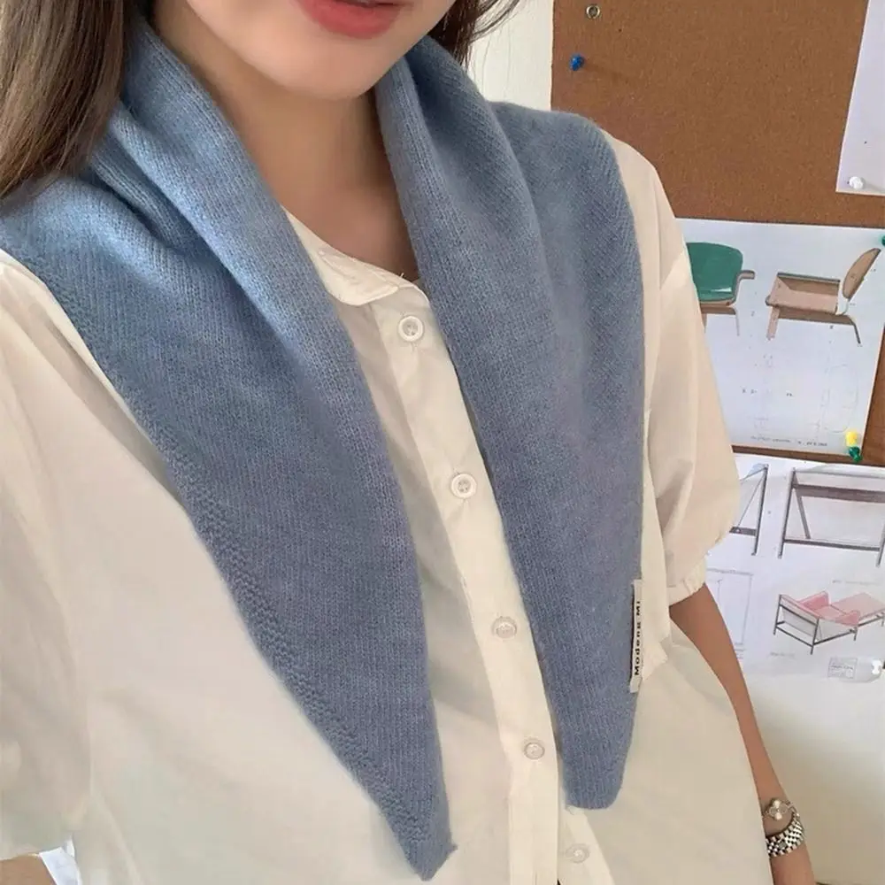 Fashion Wool Knitted Knitted Scarf Multi-functional Warm Women Headscarf Women Shawl Winter