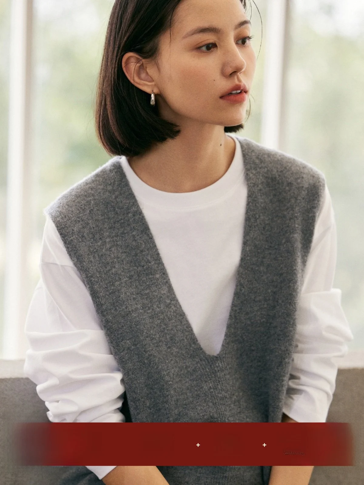 

Manchester 3D Sl Красивый вязаный шерстяной жилет с глубоким V-образным вырезом, пуловер, женский топ на осень и зиму, модные женские J...