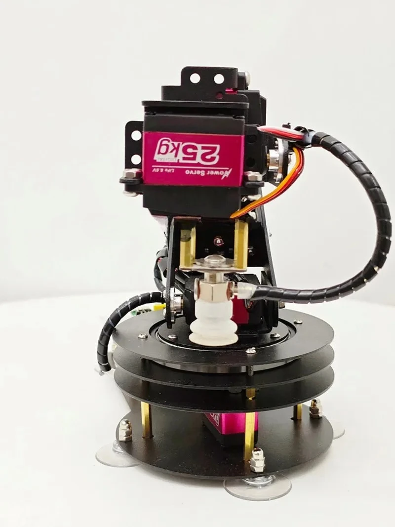 Ps2 Control 5 DOF Robotic Arm with Air Pump Suction Cup Gripper Claw Manipulator For Arduino STM32 Robot Programmable Robot Kit