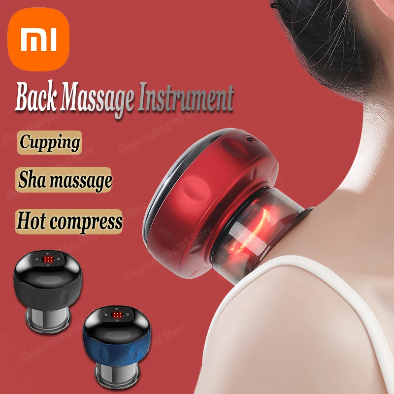 Xiaomi Vacuum Cupping Scraping Instrument Electric Heating Cupping Device meridian Massage Device Suction Scraping Instrument