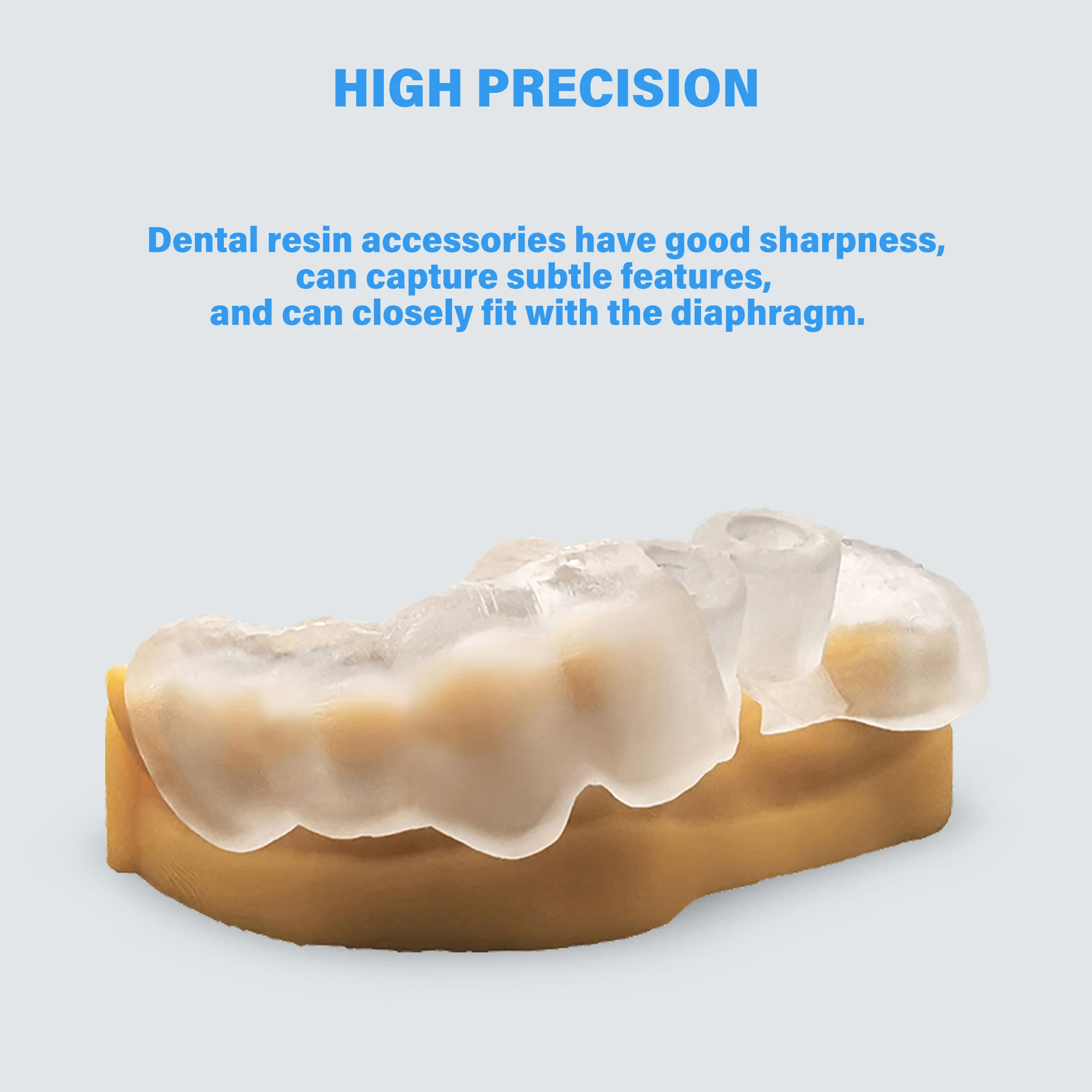 [ANTINSKY]Dental Guide Resin for DLP LCD 3D Printer UV-Curing 405nm Special for Dental Guide Plate High Temperature Clear 1KG