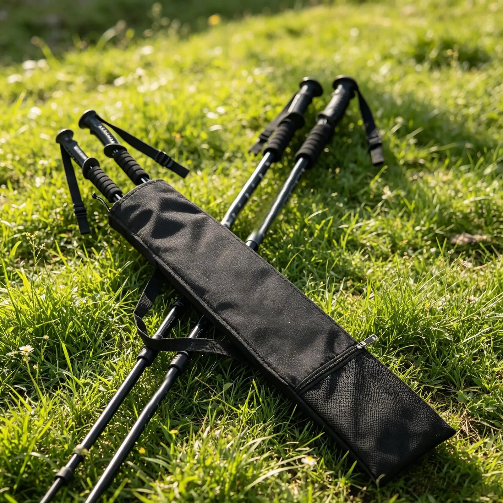 Shoulder Carry Waterproof Pole Storage Bag Multifunctional Pouch For Trekking Stick Tent Pole Fishing Rod Camping Mountaineering