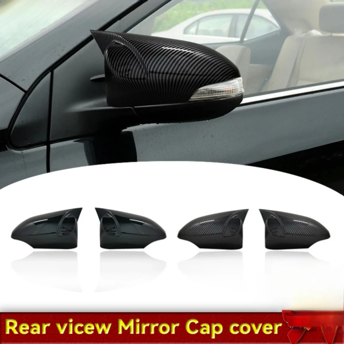 

Крышка бокового зеркала заднего вида автомобиля для Toyota Camry 2012 2013 2014-2017, крышка крыла, наклейка на внешнюю дверь, накладка на корпус заднего вида