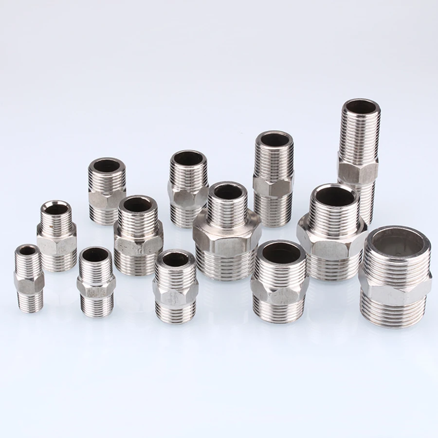 Stainless Steel Male Thread Hexagon Butt joint DN8/10/15/20 x 1 / 4 