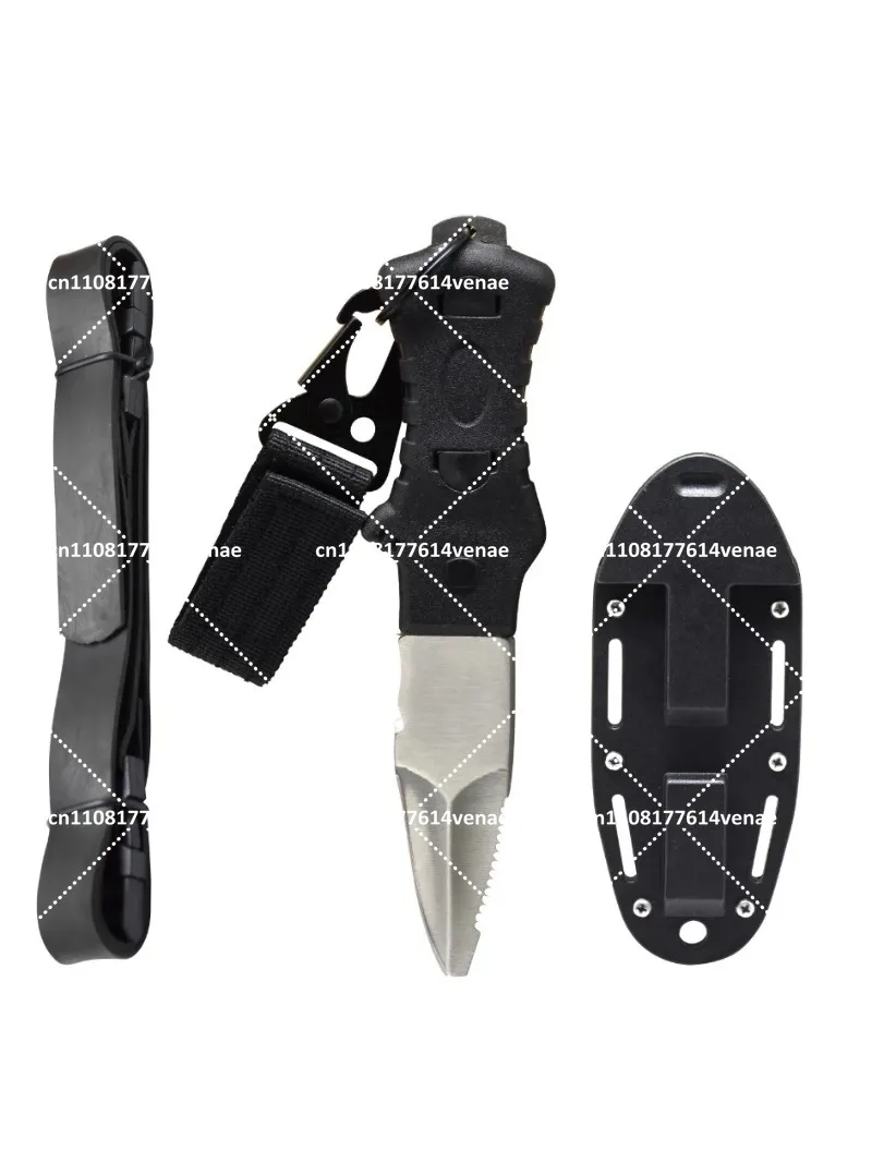 Multi-Purpose Stainless Steel Diving Knife for Underwater Net Cutting, Emergency Self-Rescue Tool for Divers and Swimmers