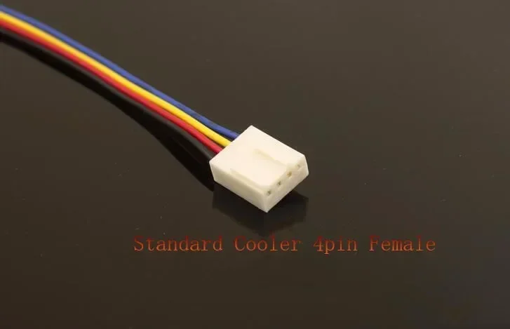 5pcs/lot PC Cooler Cooling Fan Standard 4pin Female to GPU Video Card Mini  Male Adapter Power Cable Cord 26AWG 26cm