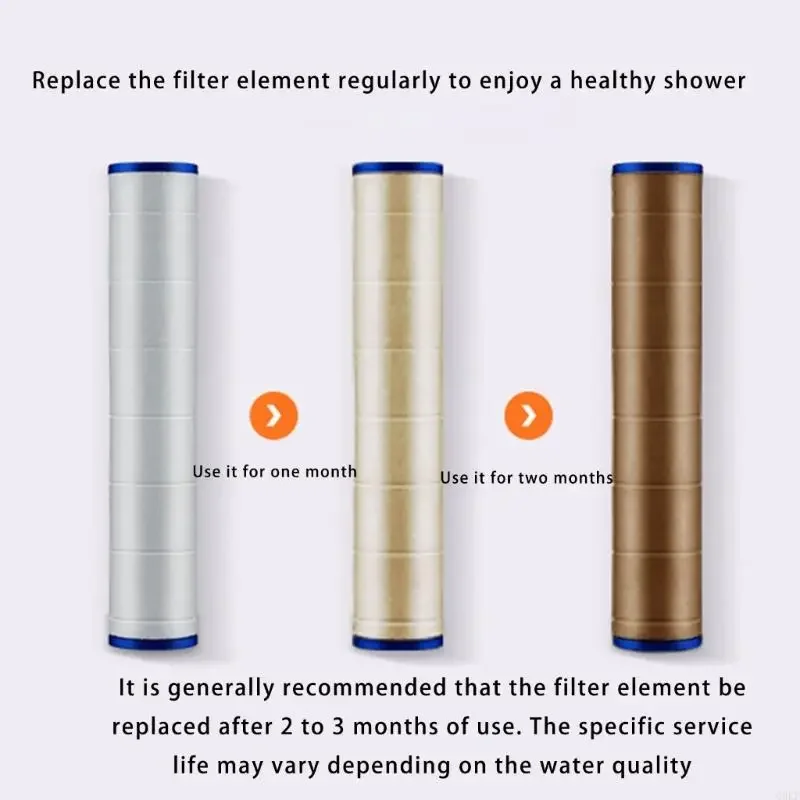 5pcs pp cotton filter تنقية المياه مرشح رأس الدش باليد دش مرشحات استبدال رأس الخرطوشة