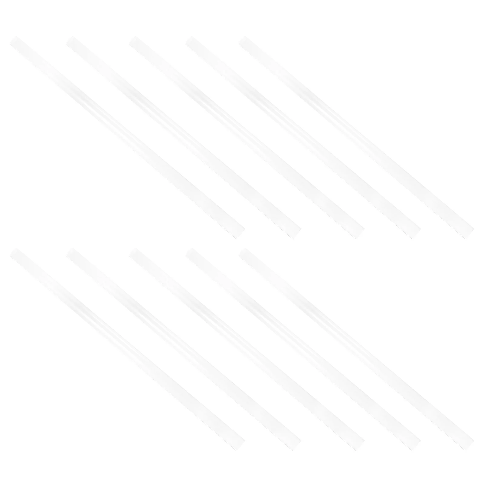 

10pcs Transparent Folders Loose Leaf Binder Binding Bars Sturdy Plastic Slide Binders For Report Covers School Office