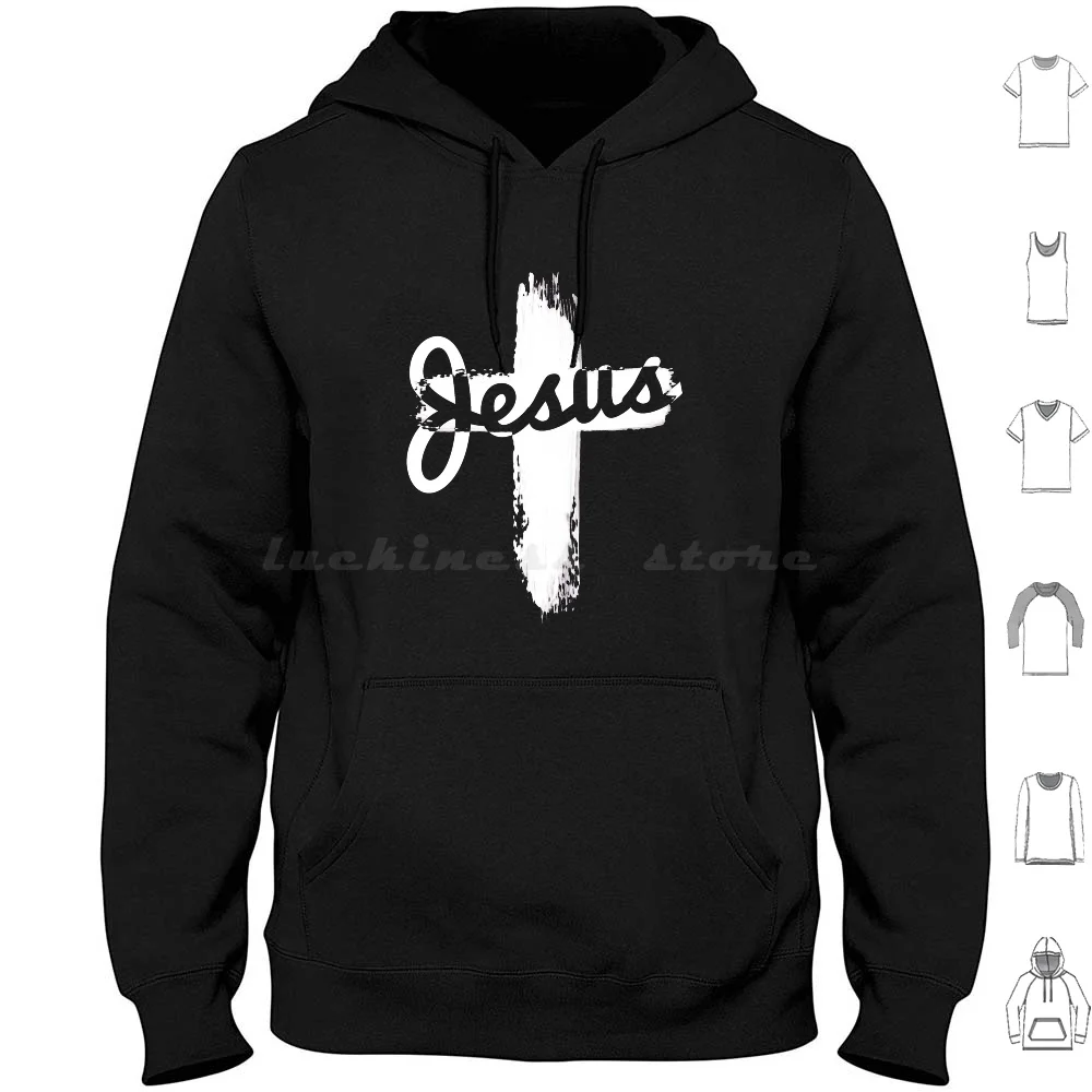 Jesus Shirt Hoodie cotton Long Sleeve Lion Jesus God Epiphany Cross Faith Believe King Yahwe Jesus Christ Lord Church Mr