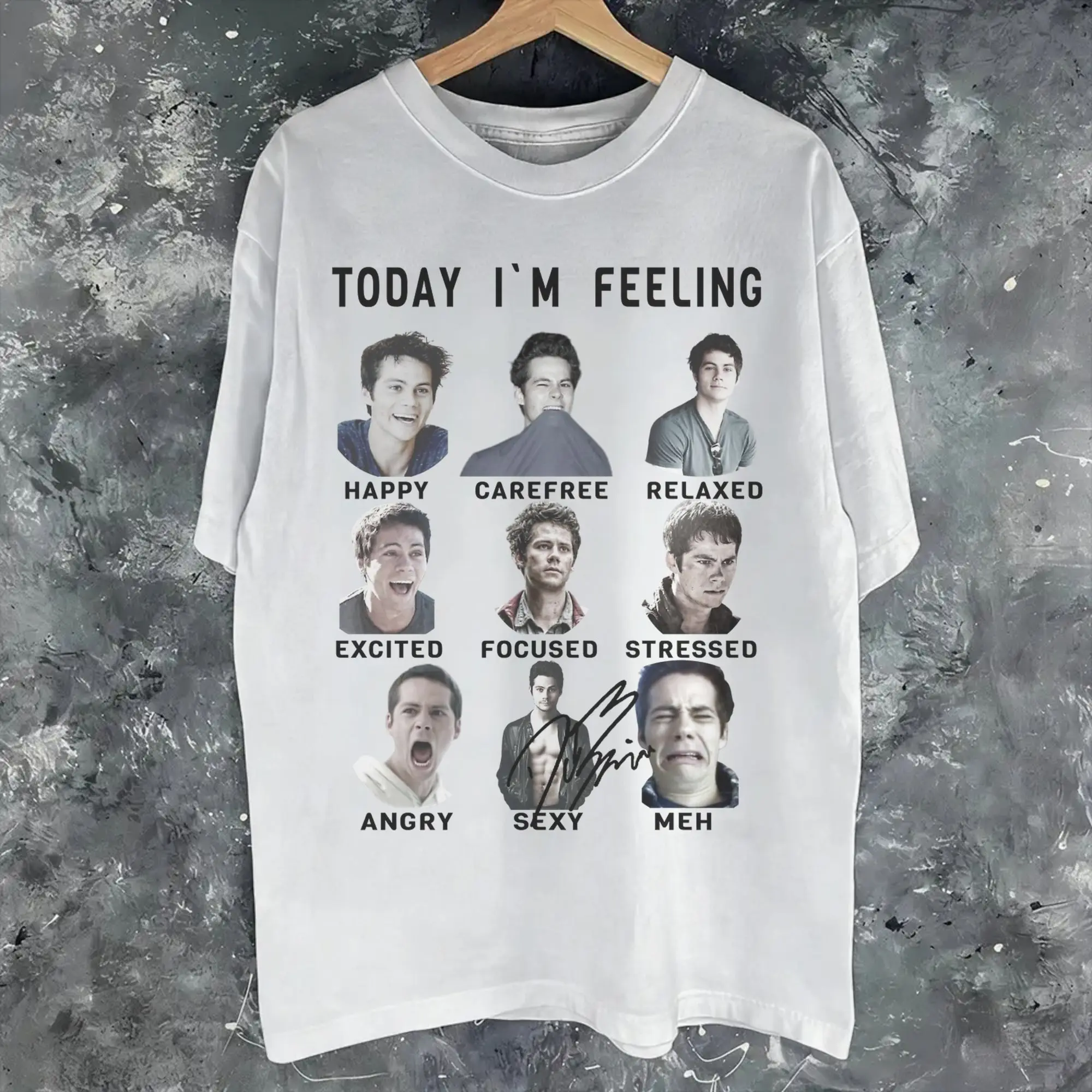 Dylan Obrien Actor Outfit Men Women T Shirt Pure Cotton Tee Graphic Printed  T-shirt Clothes