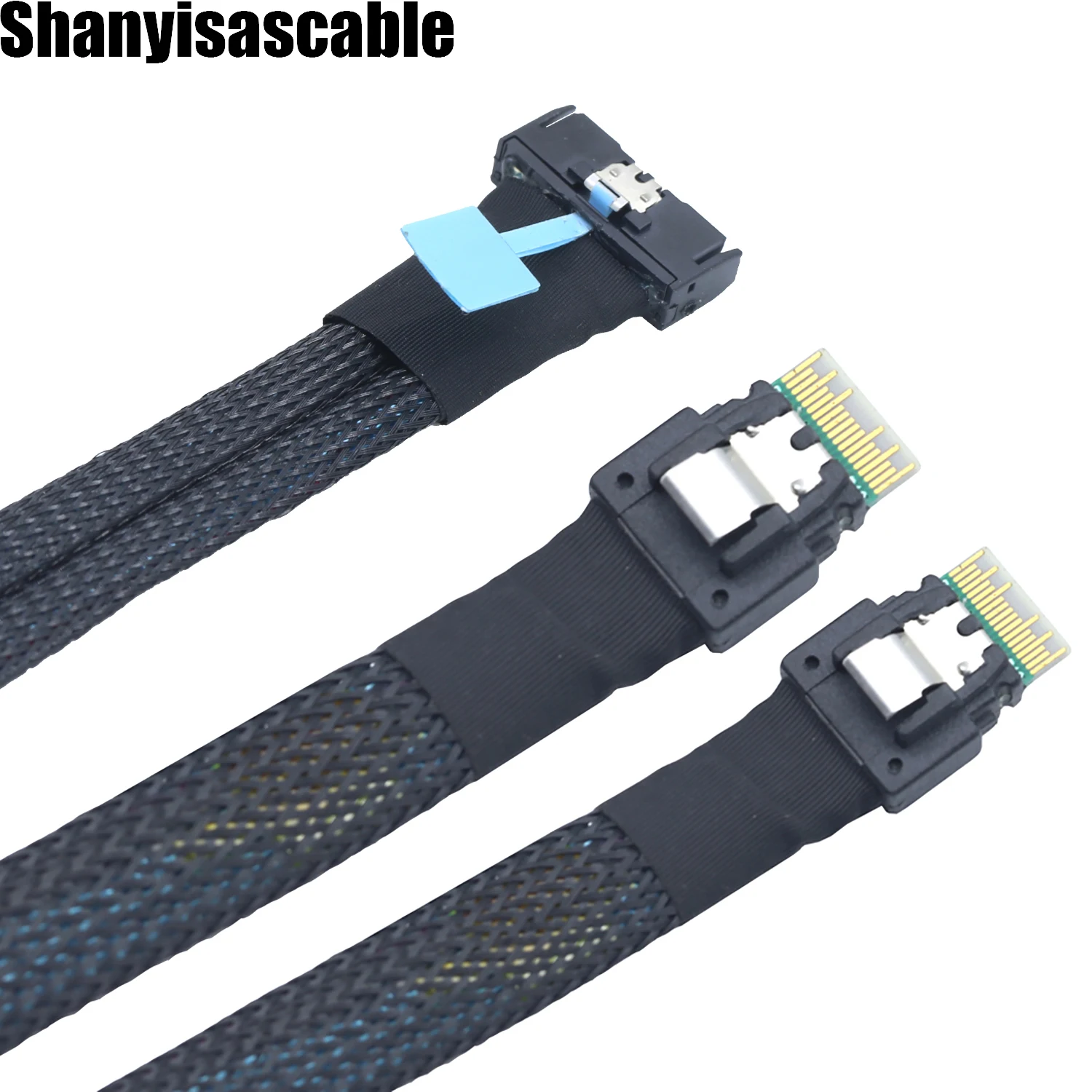 0.5M PCIE G 5.0 Slimline SAS MCIO 8i 8X 74P to dual 2XSFF Slimline 8654 4i server data connection Adapter cables