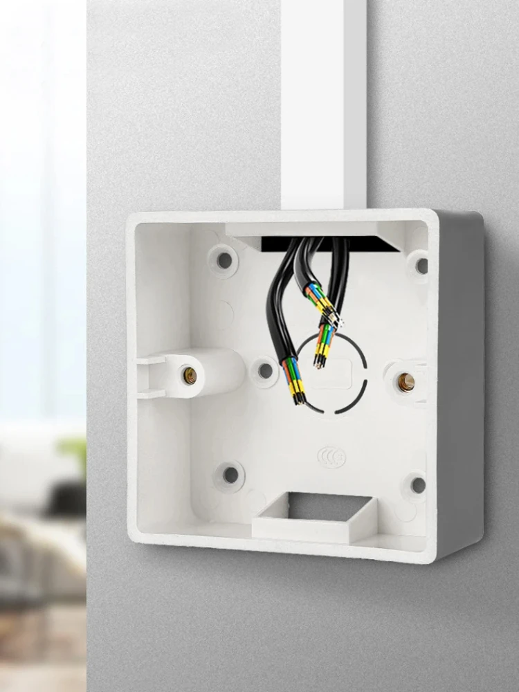 Picture 6: 86 Type Mounting Box Prastic External Mounting Box Standard 86mm*86mm Wall Surface Switch Socket Box Depth 35mm 40mm 52mm