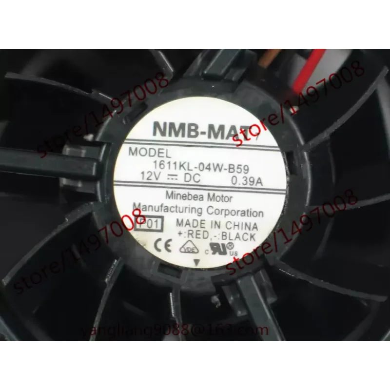 

NMB-MAT 1611KL-04W-B59 P01 DC 12 В 0,39 А 40X40X28 мм Вентилятор охлаждения сервера