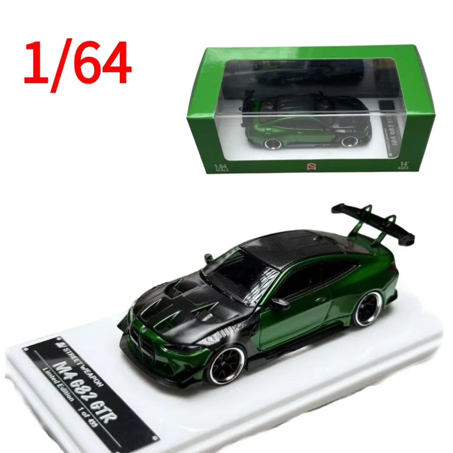 

Модель автомобиля SW 1:64 BMW G82 M4 GTR Kit Widebody, литая под давлением, коллекционная модель BMW, игрушки для мальчиков, подарок