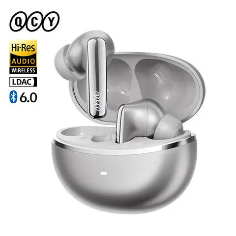 QCY MeloBuds N70 HT18 Wireless Earphones Hybrid Adaptive ANC Hi-Res Sound with LDAC Bluetooth 6.0 Earbud Wireless Charging 50Hrs