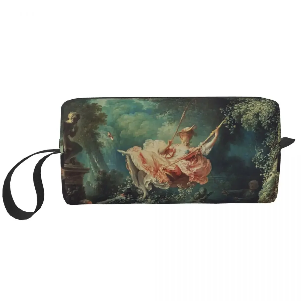 The Swing By Eugene Delacroix Makeup Bag for Women Travel Cosmetic Organizer Kawaii Famous Oil Painting Storage Toiletry Bags