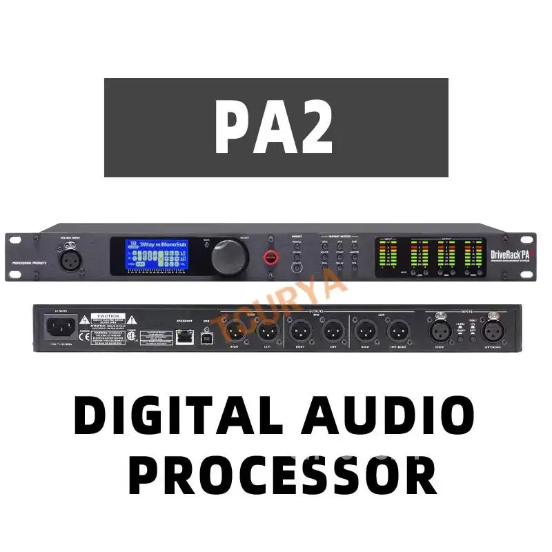 PA/PA2/260 professional digital audio processor 3 into 6 out of speaker audio matrix signal processor DSP stage performance