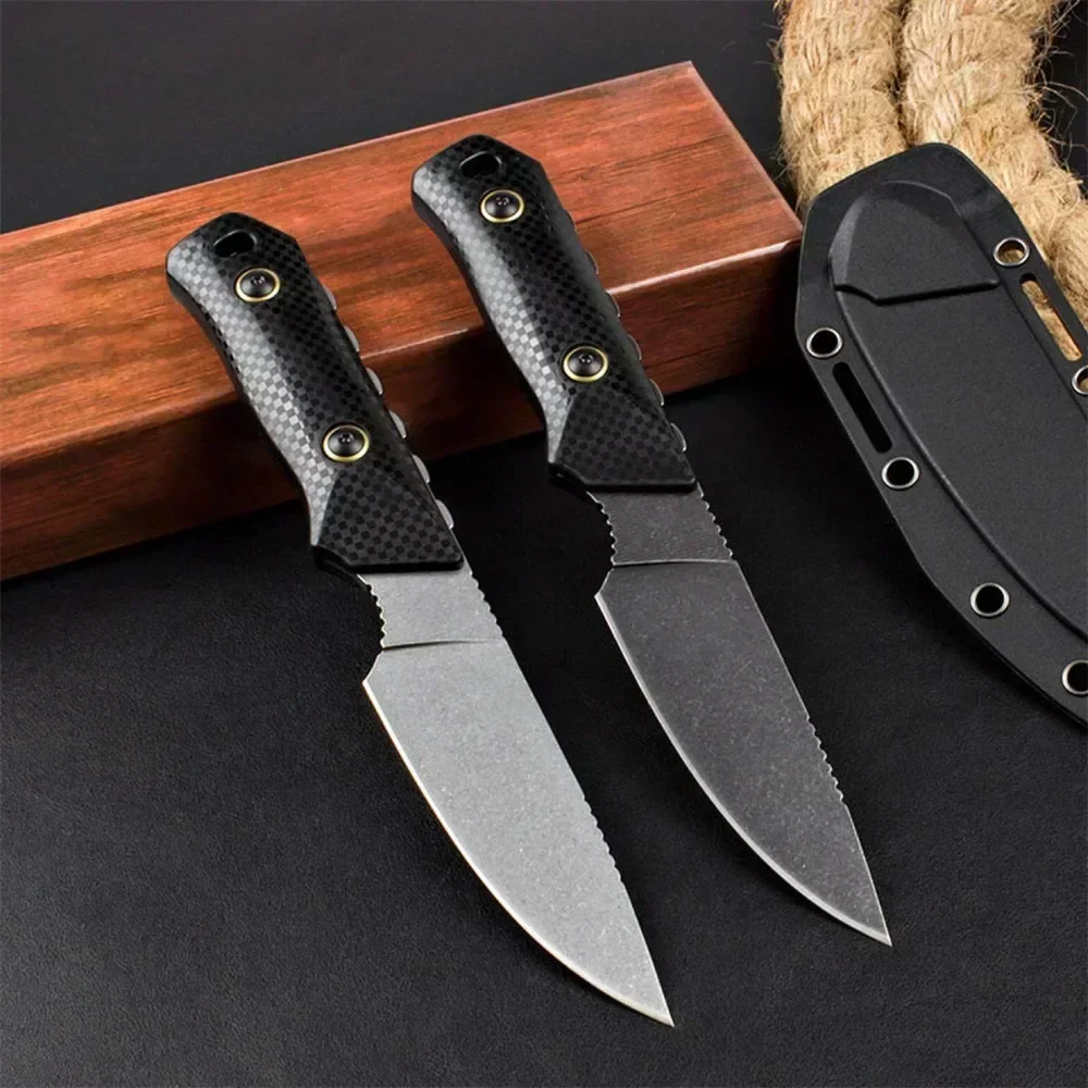 BM 15600 Raghorn High Hardness Fixed Blade Knife D2 Steel Drop Point Blade Nylon Fiberglass Handle Tactical Self Defense Knife