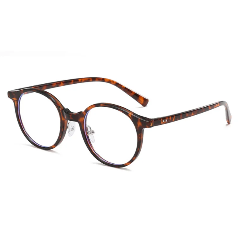 

High-Quality Vintage Round Temple Frames Anti-blue Light Protectiv Eyeglasses Frame For Myopia -0.5 -0.75 -1.0 -1.5 -2.0 To -6.0