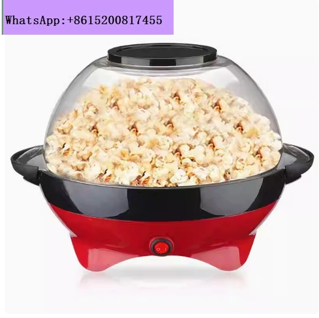 

Popcorn Machine Nonstick Plate, Electric Stirring with Quick-Heat Technology, Cool Touch Handles