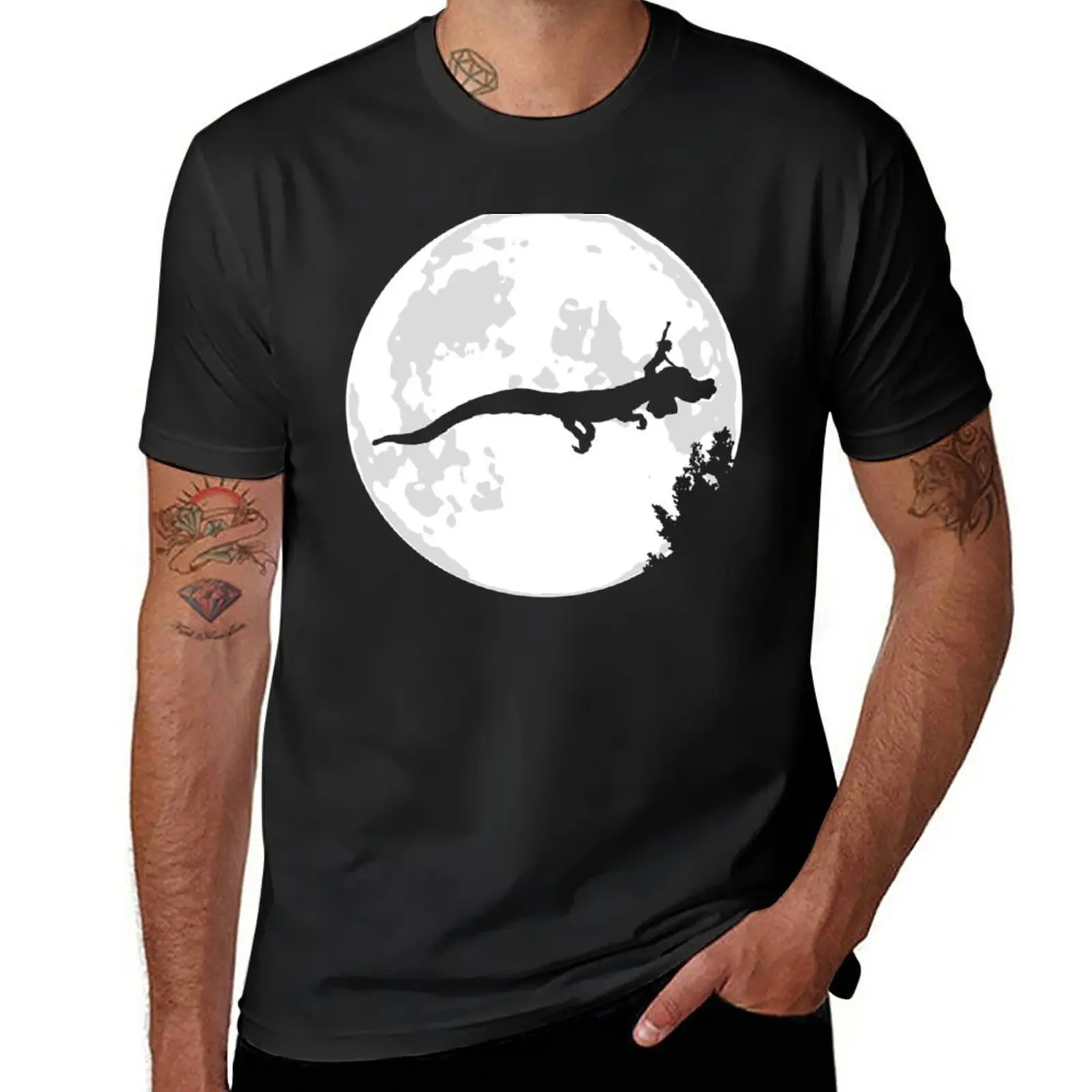 

New Falkor Moon T-Shirt summer top quick drying t-shirt Short sleeve tee men clothings