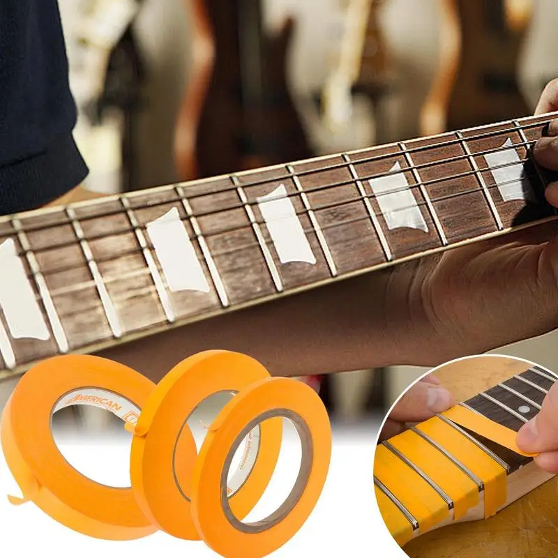 Profissional Fretboard proteção fita adesiva, guitarra Fret polimento, papel protetor, ferramentas Luthier, 3pcs