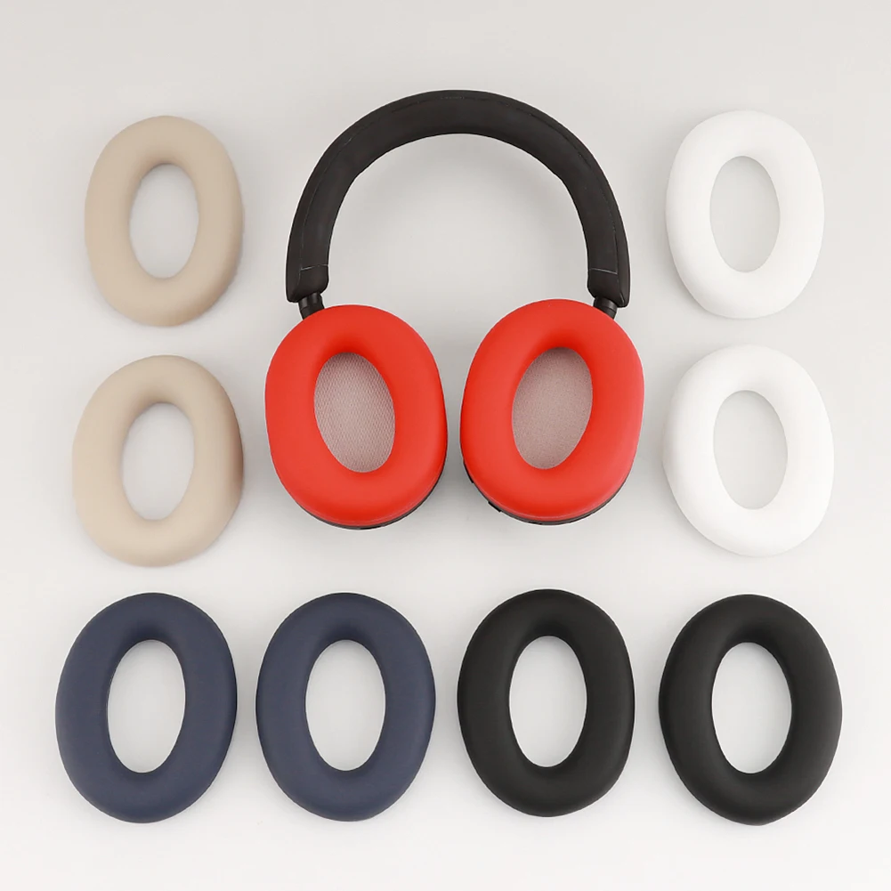 2 fundas de silicona para los auriculares, cojines de repuesto, resistentes al sudor y con capacidad de reducción de ruido, para los auriculares Sony WH-1000XM5.