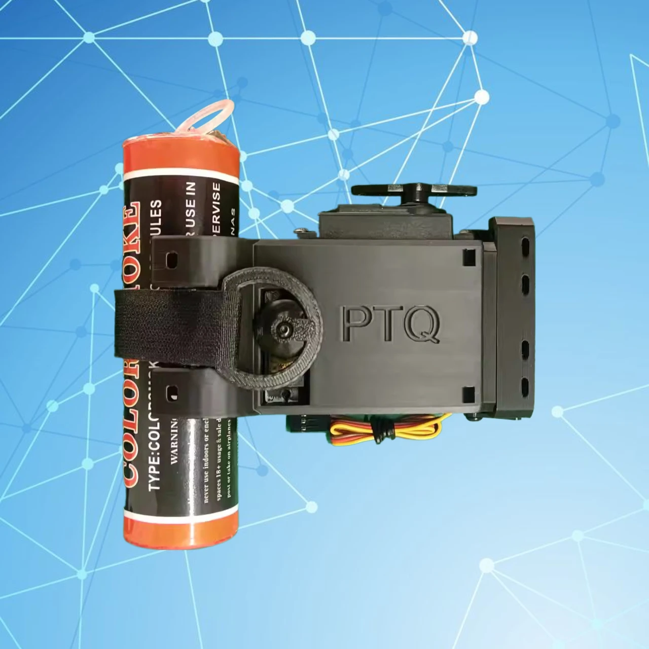Universal FPV Airdrop & Release Mechanism (Integrated Pull/Release Unit) – Aerial Smoke Display Accessory