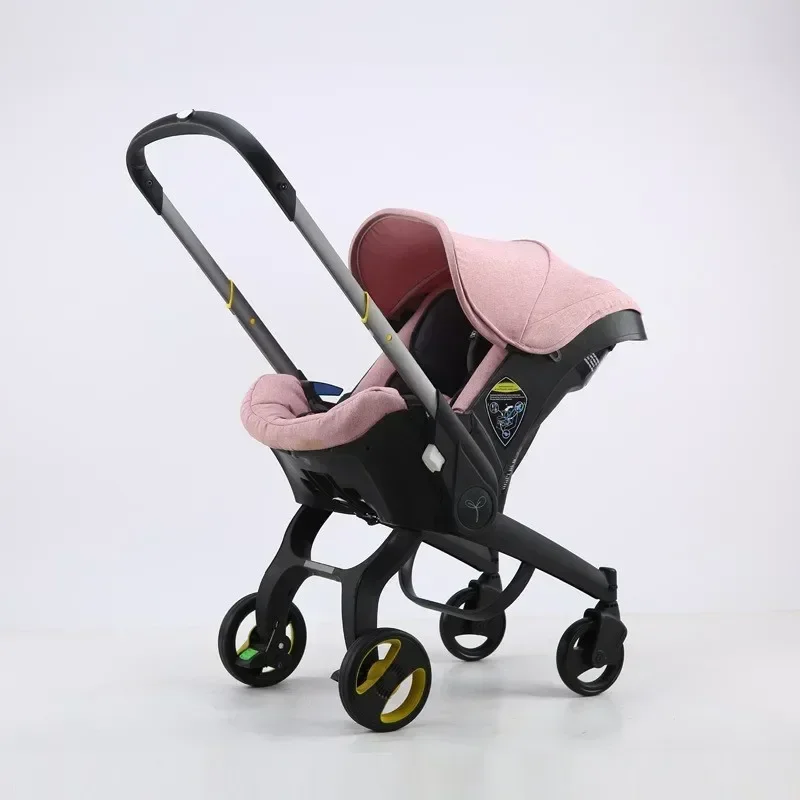 Baby Stroller Newborn Baby Two-way Swivel Seat Four Wheel Stroller High Landscape Lightweight Folding Baby Stroller 4 in 1