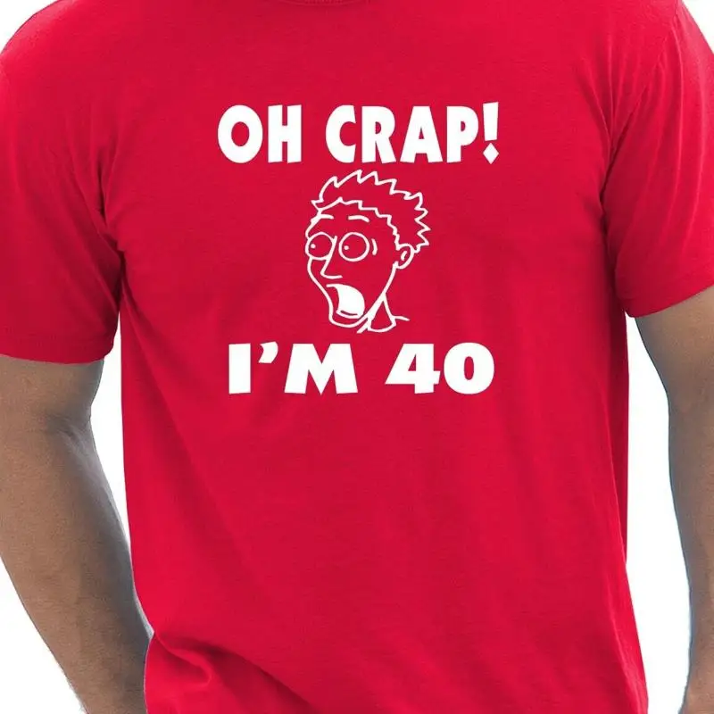 

Oh Crap 40th Birthday Present Funny Mens Gift T-Shirt Size S-XXL