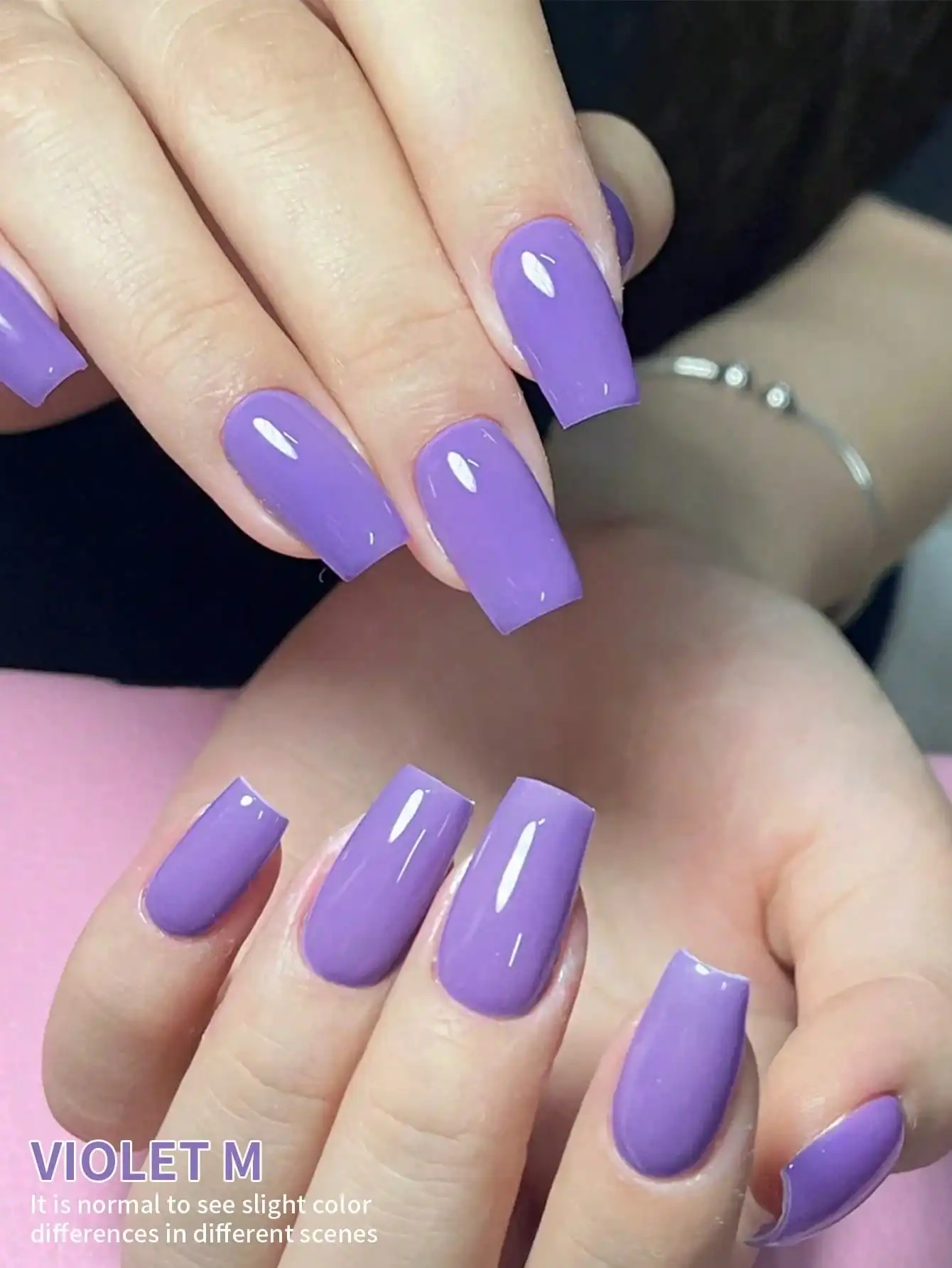 XEIJAYI 1 Stück Superhelles lavendelviolettes Nagellackgel glänzendes und festes Salon-Nagelgel-Nagelkunstwerkzeug für Frauen