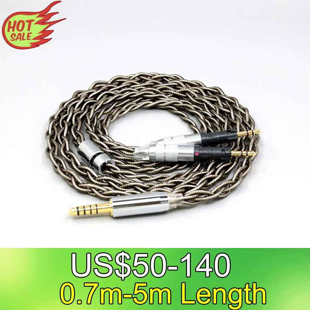 

LN008223 99% Pure Silver Palladium + Graphene Gold Earphone Shielding Cable For Audio-Technica ATH-R70X headphone